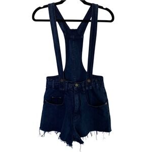 L.e.i. Women's Vintage‎ Y2K 90's Suspender Overalls Cutoff Denim Romper